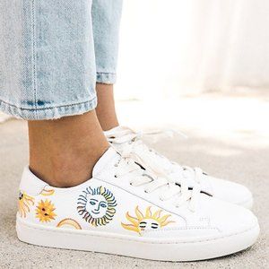 Soludos "Shine On" leather sneakers
